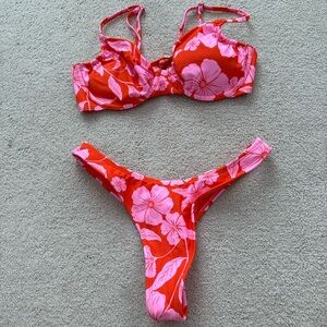 Target Red and Pink Floral Bikini